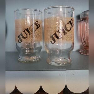 Anchor Hocking Burlap Juice Glasses